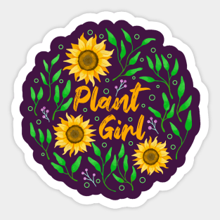 Plant Girl Sticker